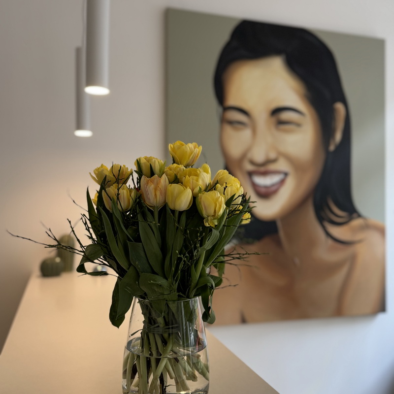 Bild Studio Tresen mit Blume